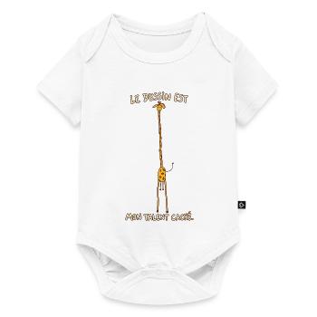 Zeichnen ist mein verborgenes Talent – Funny Giraffe - Baby Premium Kurzarmbody - Weiß - Vorne