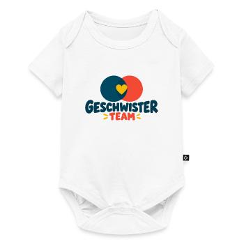 Geschwisterteam - Baby Premium Kurzarmbody - Weiß - Vorne