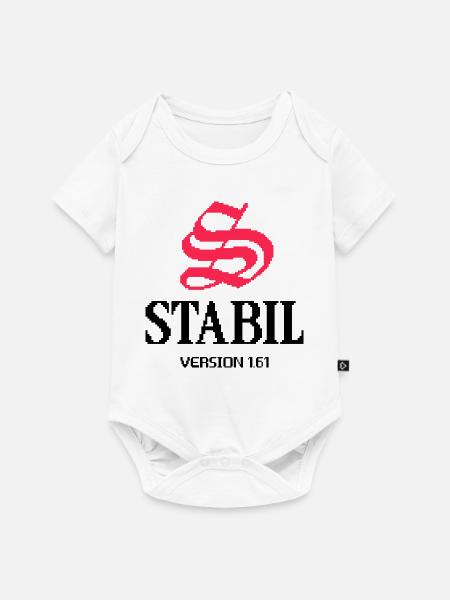 STABIL - VERSION 1.61 - Baby Premium Kurzarmbody - Weiß