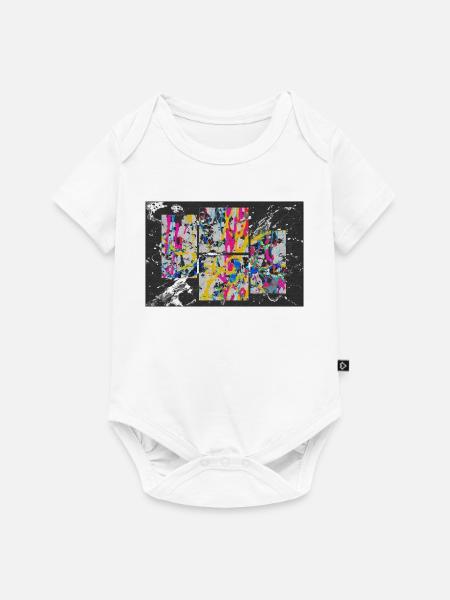 ungeordnetes_wirres - Baby Premium Kurzarmbody - Weiß
