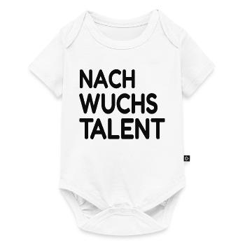 Nachwuchstalent – Das ewige Talent - Baby Premium Kurzarmbody - Weiß - Vorne