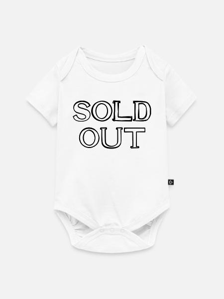 Sold Out Schriftzug handgezeichnet - Baby Premium Kurzarmbody - Weiß