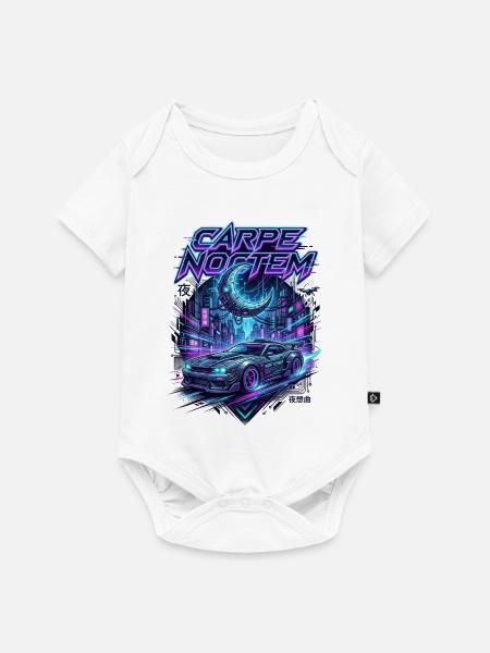 Carpe_Noctem_-_Cyberpunk_-_1 - Baby Premium Kurzarmbody - Weiß