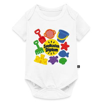 Sandkasten Diplom Design - Baby Premium Kurzarmbody - Weiß - Vorne