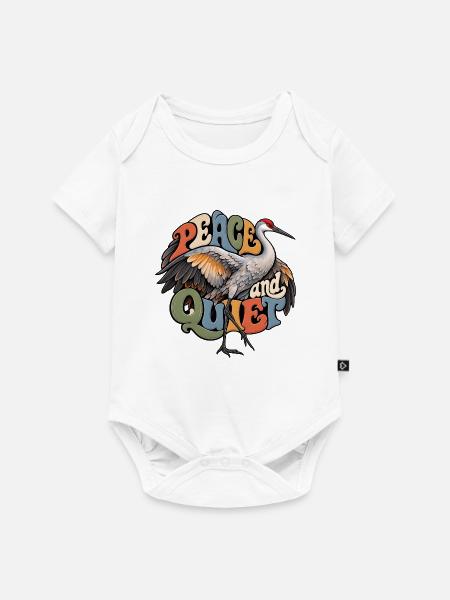 Sandkranich - Baby Premium Kurzarmbody - Weiß