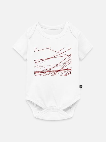 Design Stromkabel durcheinander - Baby Premium Kurzarmbody - Weiß