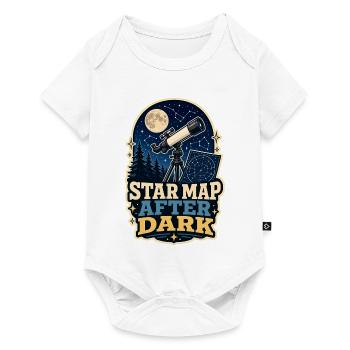 STAR MAP AFTER DARK - Baby Premium Kurzarmbody - Weiß - Vorne