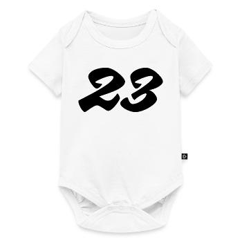 23- - Baby Premium Kurzarmbody - Weiß - Vorne