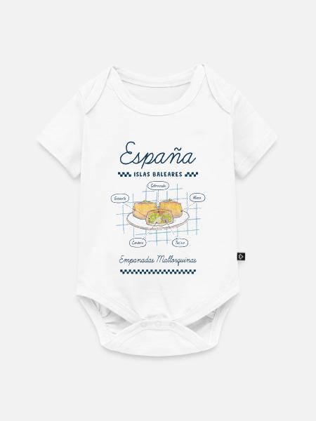 Mallorquinische Empanadas - Baby Premium Kurzarmbody - Weiß