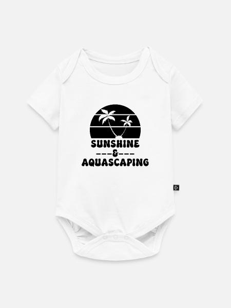 Aquarist Sunshine Aquascaping - Baby Premium Kurzarmbody - Weiß