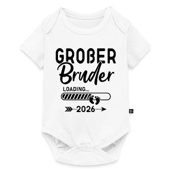 Großer Bruder 2026 - Baby Premium Kurzarmbody - Weiß - Vorne