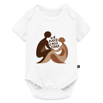 We Need Each Other - Baby Premium Kurzarmbody - Weiß - Vorne