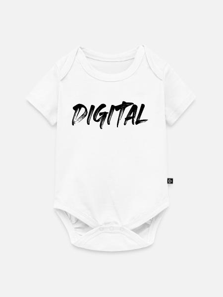 Digital - Baby Premium Kurzarmbody - Weiß