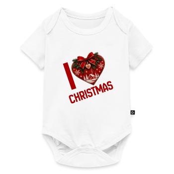 I Love Christmas - Herz voller Weihnachtszauber - Baby Premium Kurzarmbody - Weiß - Vorne