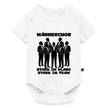 Chor - Männerchor Stark im Klang Stark im Team - Baby Premium Kurzarmbody - Weiß - Vorne