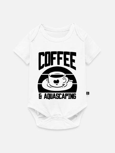 Coffee & Aquascaping - Baby Premium Kurzarmbody - Weiß