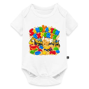 Sandkasten Experte - Baby Premium Kurzarmbody - Weiß - Vorne