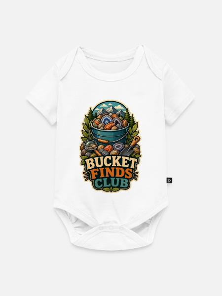 BUCKET FINDS CLUB - Baby Premium Kurzarmbody - Weiß