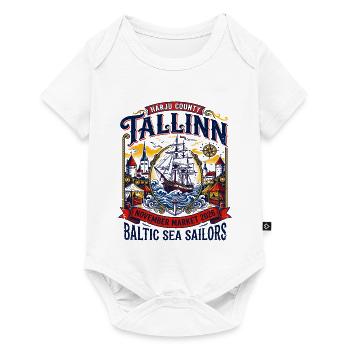 Tallinn Harju County Baltic Sea Sailors - Baby Premium Kurzarmbody - Weiß - Vorne