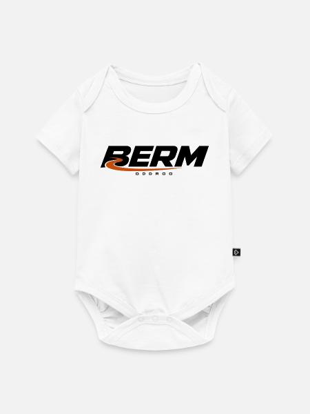 ODDROO Berm – Mountainbike & Anliegerkurve - Baby Premium Kurzarmbody - Weiß