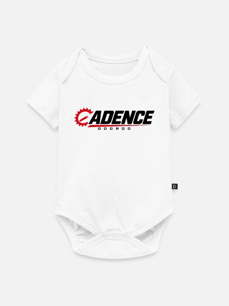 ODDROO Cadence – Radsport mit Kettenblatt - Baby Premium Kurzarmbody - Weiß