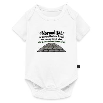 Normalität: Steinweg der Leere - Baby Premium Kurzarmbody - Weiß - Vorne
