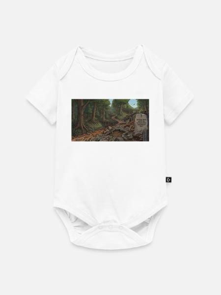 Waldpfad der Erkenntnis - Baby Premium Kurzarmbody - Weiß