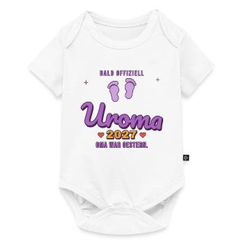 Uroma 2027 – Oma war gestern - Baby Premium Kurzarmbody - Weiß - Vorne