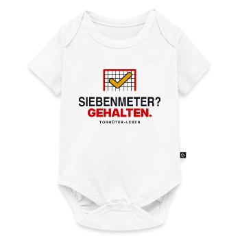 Siebenmeter? Gehalten. - Baby Premium Kurzarmbody - Weiß - Vorne