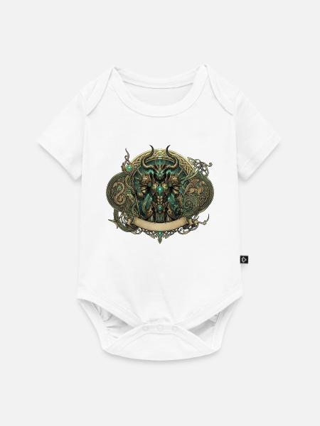 Keltischer arkaner Krieger - Baby Premium Kurzarmbody - Weiß