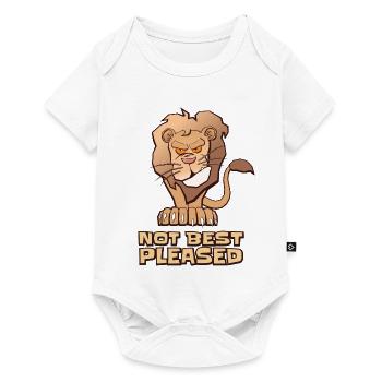 Löwe ist nicht besonders zufrieden - Baby Premium Kurzarmbody - Weiß - Vorne