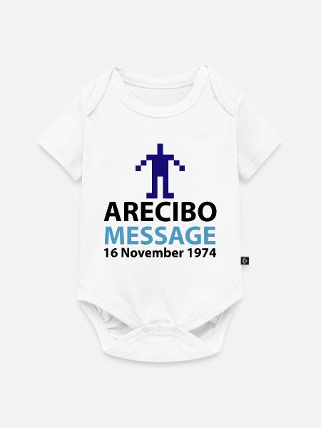 Pixel Avatar Nachricht Logo Arecibo - Baby Premium Kurzarmbody - Weiß