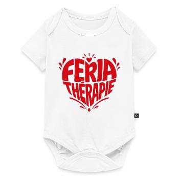 Red Heart Therapie - Baby Premium Kurzarmbody - Weiß - Vorne