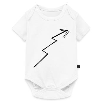 Zickzackpfeil handgezeichnet - Baby Premium Kurzarmbody - Weiß - Vorne