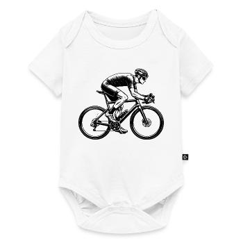 Geschenkidee für einen Roadbike mit Roadbike - Baby Premium Kurzarmbody - Weiß - Vorne