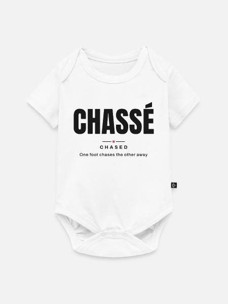 Chassé — Gejagt | Wahres Ballettvokabular - Baby Premium Kurzarmbody - Weiß