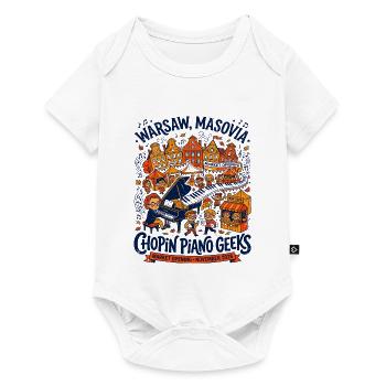 Warsaw Masovia Chopin Piano Geeks Oct - Baby Premium Kurzarmbody - Weiß - Vorne