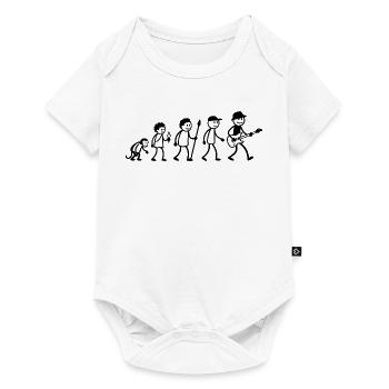  E-Gitarre Gitarristen Gitarrenspieler Musiker - Baby Premium Kurzarmbody - Weiß - Vorne