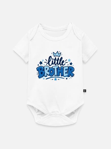 Little Brother - Kleiner Bruder - Geschwister - Baby Premium Kurzarmbody - Weiß