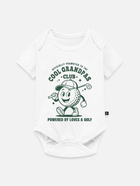Cool Grandpas Club Golf - Baby Premium Kurzarmbody - Weiß
