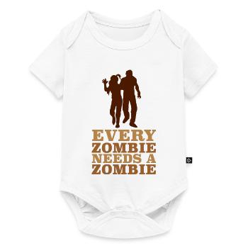 Jeder Zombie braucht ein Zombie-T-Shirt - Baby Premium Kurzarmbody - Weiß - Vorne