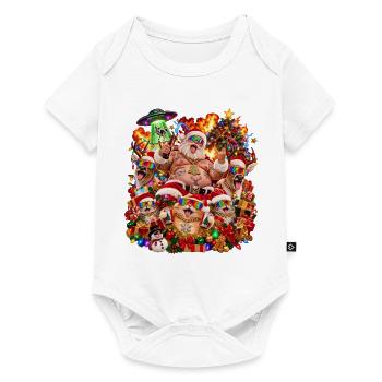 Ziemlich hässliches Weihnachten Pullover Motiv - Baby Premium Kurzarmbody - Weiß - Vorne
