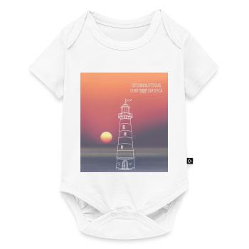 Der Sonnenuntergang gehört nicht zum Design - Baby Premium Kurzarmbody - Weiß - Vorne