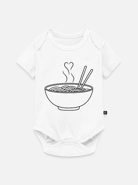 Ramen Love - Baby Premium Kurzarmbody - Weiß