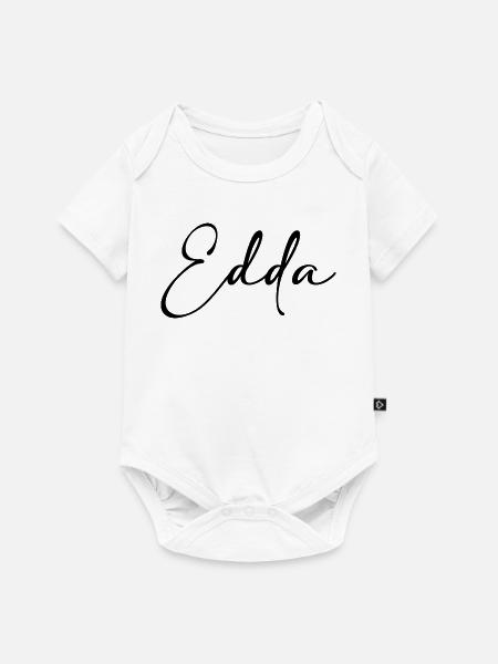 Edda - Baby Premium Kurzarmbody - Weiß