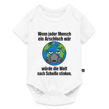 Maskierter Klimawandel - Humor - Baby Premium Kurzarmbody - Weiß - Vorne