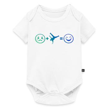 Geschenkidee für den Hip-Hop-Tänzer mit Breakdance - Baby Premium Kurzarmbody - Weiß - Vorne