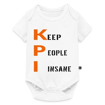 BÜRO-KPI-MITARBEITER - Baby Premium Kurzarmbody - Weiß - Vorne