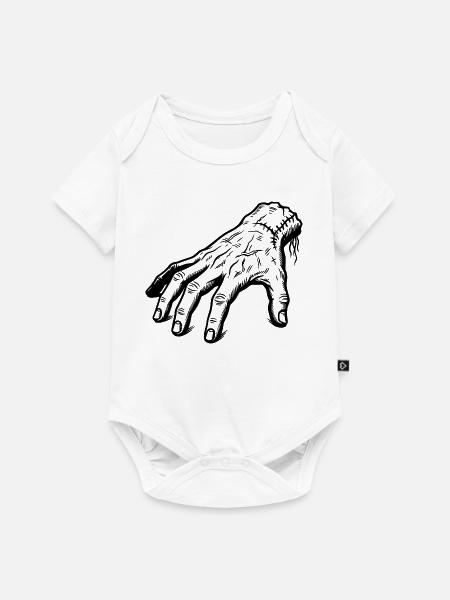 Eine Hand für alle Fälle - Baby Premium Kurzarmbody - Weiß