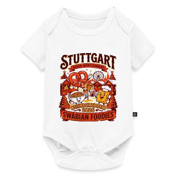 Baden Stuttgart Swabian Foodies Festive Holiday - Baby Premium Kurzarmbody - Weiß - Vorne